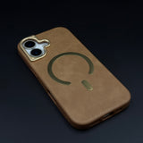 Leather MagSafe Mobile Case Cover for iPhone 17 | Slim Protective Back