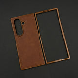 Premium Stitched Design with Soft Velvet Lining for Samsung Galaxy Z Fold 6 | Slim Protective Cover
