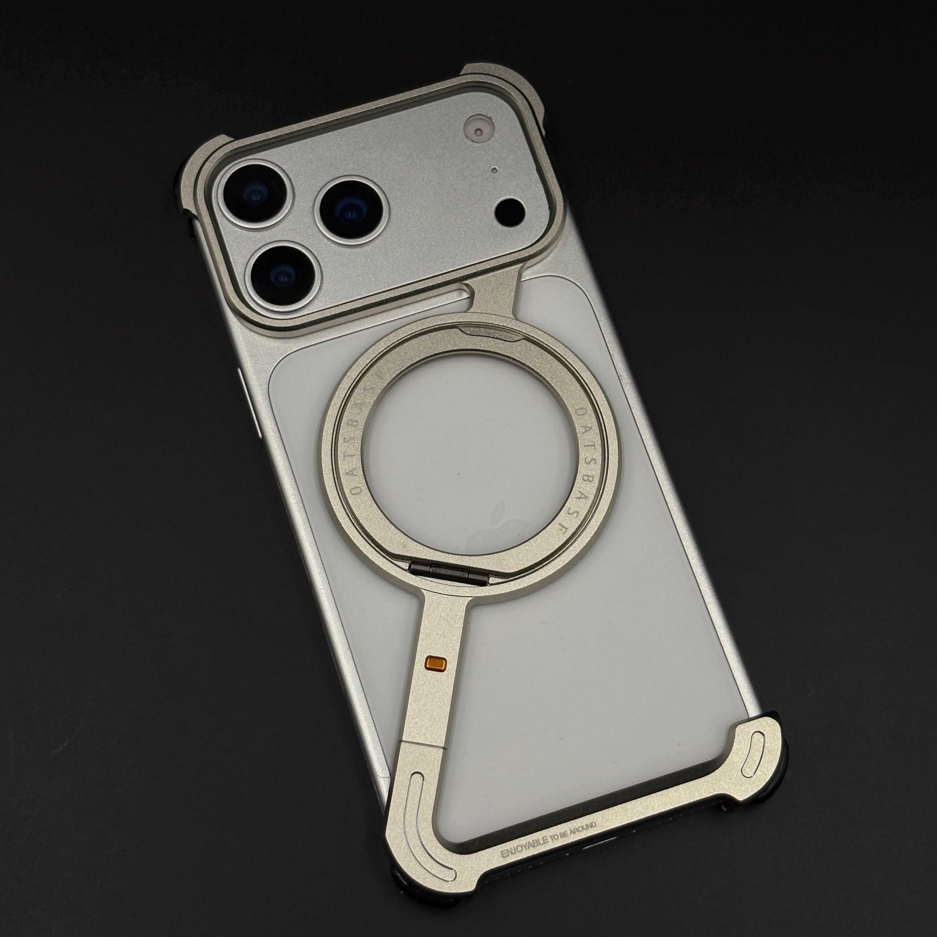 Z Bracket 360 Rotating MagSafe Phone Case Cover for iPhone 17 Series | Metal Frameless Edition