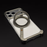 Z Bracket 360 Rotating MagSafe Phone Case Cover for iPhone 17 Series | Metal Frameless Edition