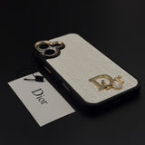 CD Embossed Jeweled Style Emblem Case for iPhone 17 with Premium Textured Finish