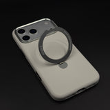MagSafe Leather Ring Stand Mobile Case for iPhone 17 Series | Premium Metal Kickstand Back Cover