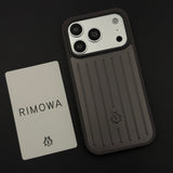 Luxury Luggage Brand RM Vertical Ribbed Hidden MagSafe OG Case for iPhone 17 Series