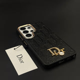 CD Embossed Jeweled Style Emblem Case for Samsung Galaxy S26 Ultra with Premium Textured Finish