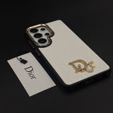 CD Embossed Jeweled Style Emblem Case for Samsung Galaxy S26 Ultra with Premium Textured Finish