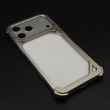 Metal Bumper Mobile Back Case Cover for iPhone 17 Series | Industrial Slim Protective Frame