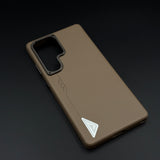 Hidden MagSafe Leather Case for Samsung Galaxy S25 Ultra | Magnetic Wireless Charging Protective Cover