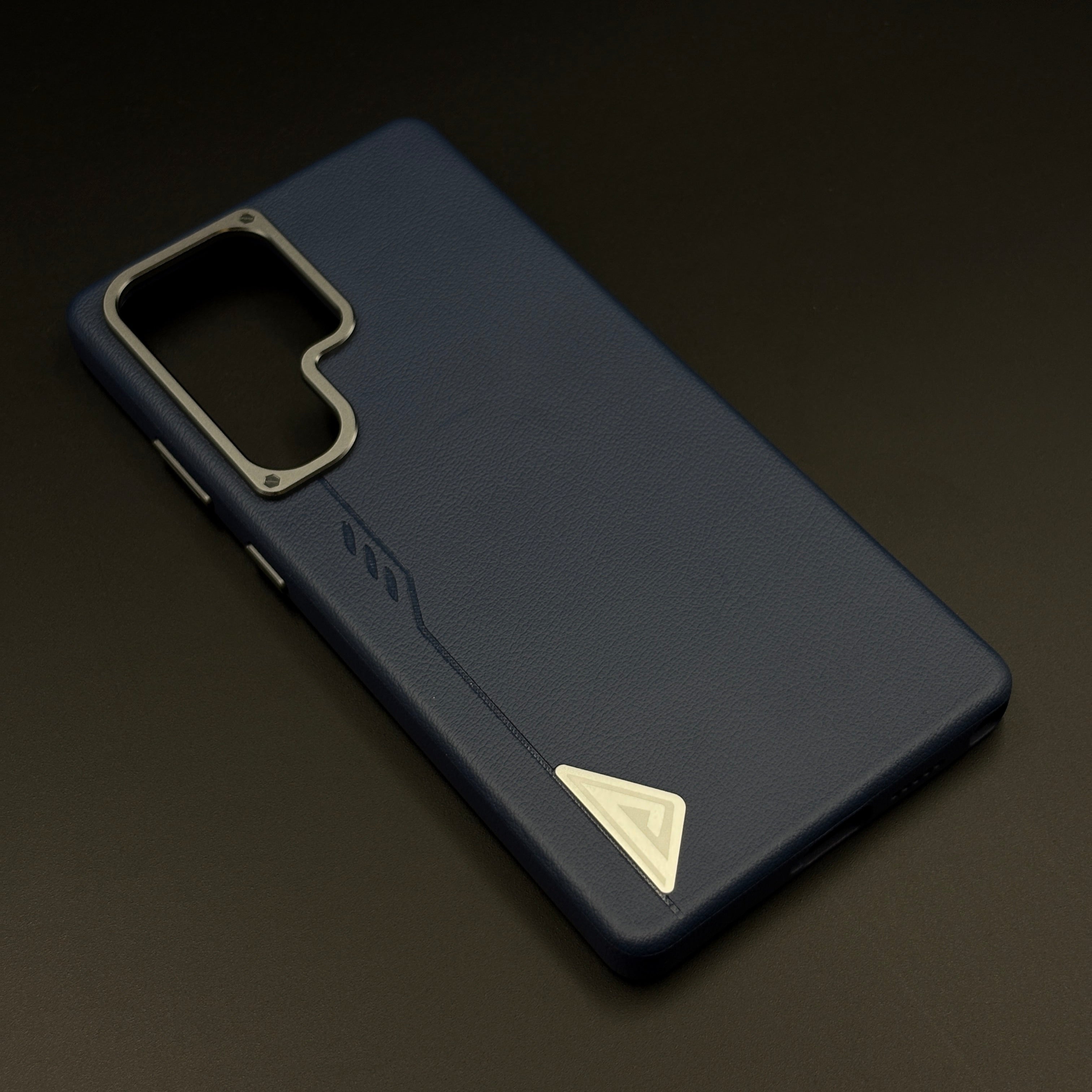 Hidden MagSafe Leather Case for Samsung Galaxy S25 Ultra | Magnetic Wireless Charging Protective Cover