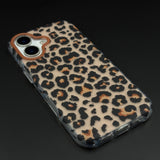 Leopard Print Silicone Mobile Case Cover for iPhone 17 | Soft Shockproof Animal Pattern