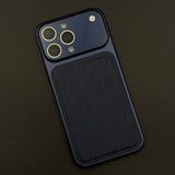 CD Leather Converter Case with Hidden MagSafe and Camera Protection for iPhone