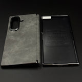 Protective Leather Case for Samsung Galaxy Z Fold 7 | Front Display & Hinge Guard | Luxury Edition
