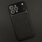 Luxury Fashion Brand Leather Converter Case with Hidden MagSafe and Camera Protection for iPhone