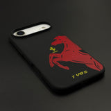 FR Horse Silhouette Mobile Case Cover for iPhone 17 Air | Soft Silicone Touch | Sports Edition | Hidden MagSafe