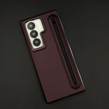 Matte Case with Pen Slot & Front Screen Protector for Samsung Galaxy Z Fold 6