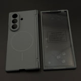 Silicone MagSafe Case with Front Screen Protector and Hinge Protection for Samsung Galaxy Z Fold 8 Ultra
