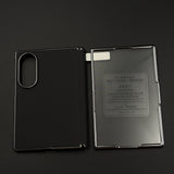 Carbon Fibre Smooth Feel Case with Front Screen Protector For Samsung Galaxy Z Fold 8