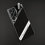 Electroplated Leather Case for Samsung Galaxy S25 Ultra | Premium Dual Texture | Camera Protection