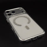 Rhinestone MagSafe Ring Case for iPhone 17 Series | Crystal Bling Wireless Charging Cover