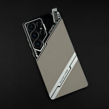 Electroplated Leather Case for Samsung Galaxy S25 Ultra | Premium Dual Texture | Camera Protection