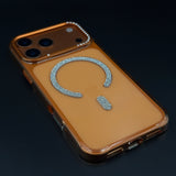 Rhinestone MagSafe Ring Case for iPhone 17 Series | Crystal Bling Wireless Charging Cover