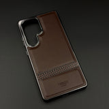 Leather Stripe Texture Case for Samsun Galaxy S25 Ultra Slim Luxury Protective Cover
