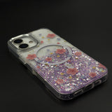 Sparkle Garden MagSafe Fancy Clear Case Cover for iPhone 17