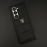 FR Stitched PU Leather Case for Samsung Galaxy Z Fold 7 | Luxury Protective Edition