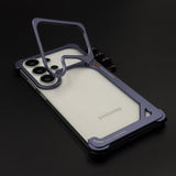 9 Shape Aluminum Metal Frameless Border Case for Samsung Galaxy S26 Ultra