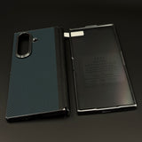 Carbon Fiber Feel Texture Hinge Protection Case for Samsung Galaxy Z Fold 7 | Front Screen Protector