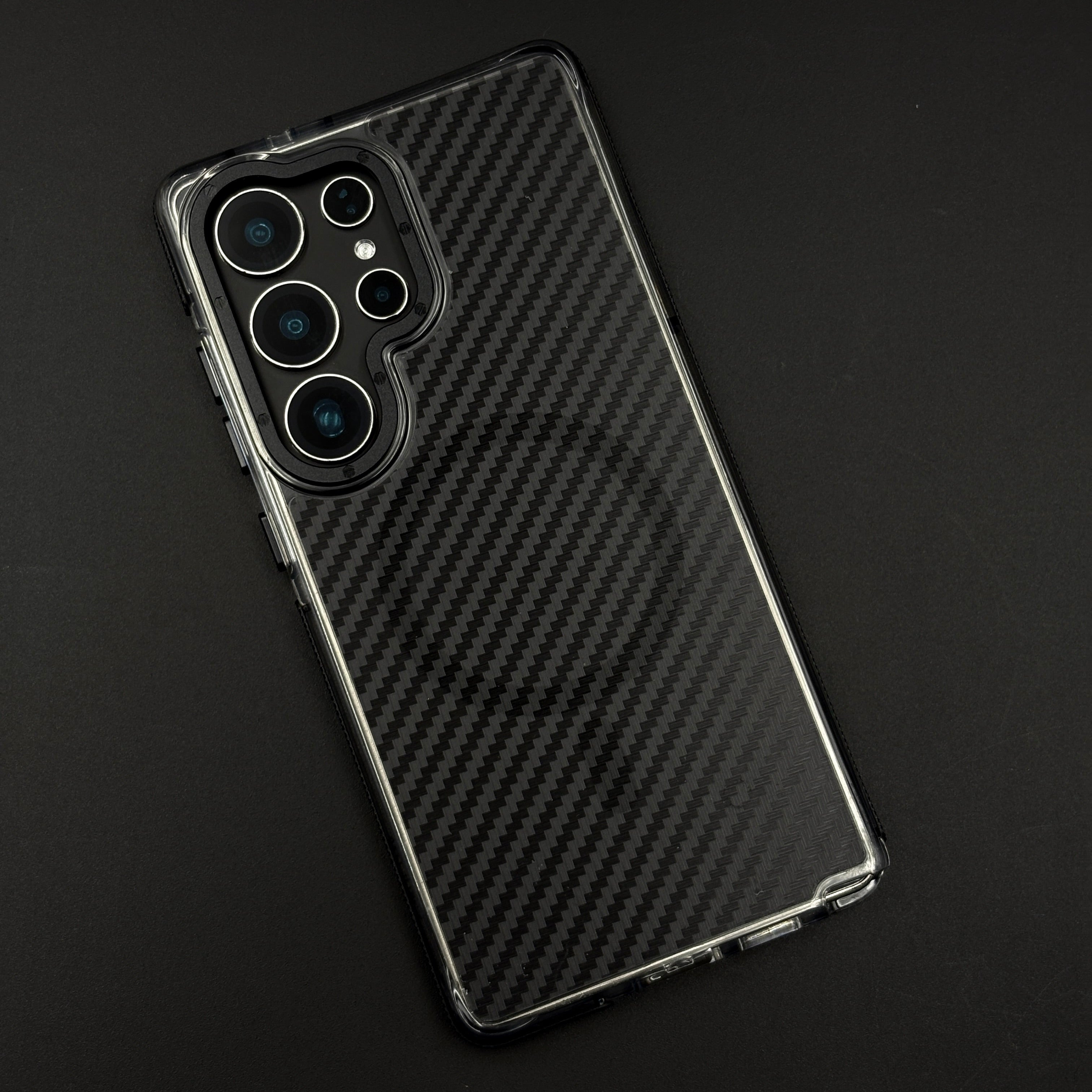 Carbon Fibre Matte MagSafe Case for Samsung Galaxy S25 Ultra | Smokey Finish Protection