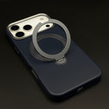 Genuine Leather Mobile Case Cover with 360° Rotating Stand & MagSafe for iPhone 17 Series