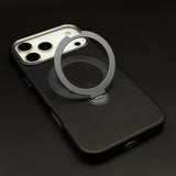 Genuine Leather Mobile Case Cover with 360° Rotating Stand & MagSafe for iPhone 17 Series