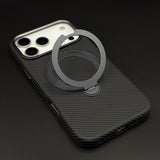 Carbon Fibre Case with Rotating Stand & MagSafe for iPhone 17 Series | Protective Cover