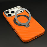 Carbon Fibre Case with Rotating Stand & MagSafe for iPhone 17 Series | Protective Cover
