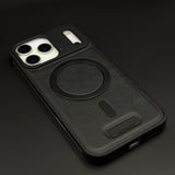 Luxury Leather MagSafe Case for iPhone 17 Series | AeroFlex Hard Borderless Design