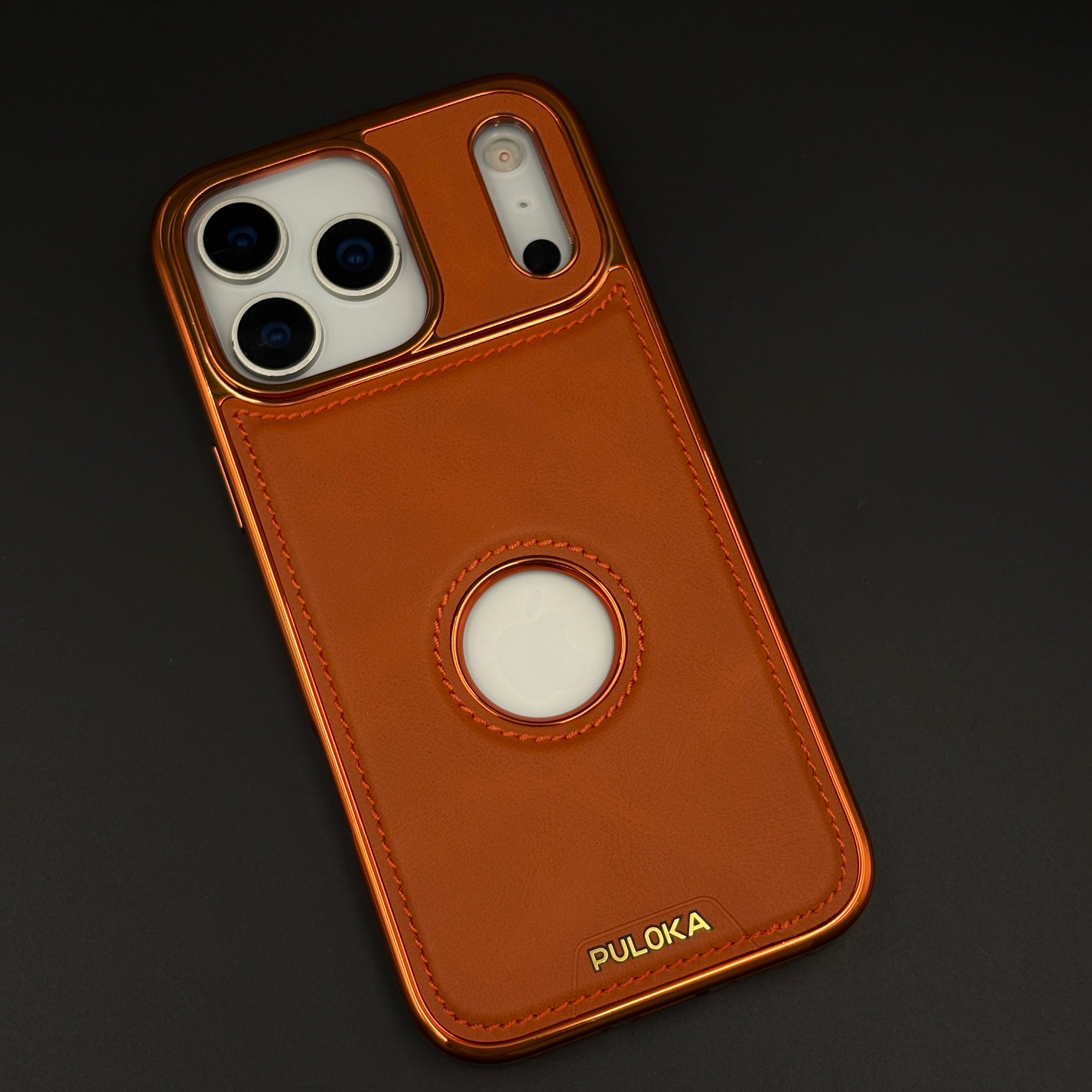 Stitch Leather Hidden MagSafe Logo Cut Case for iPhone 17 Series | Dual Finish Side Edition