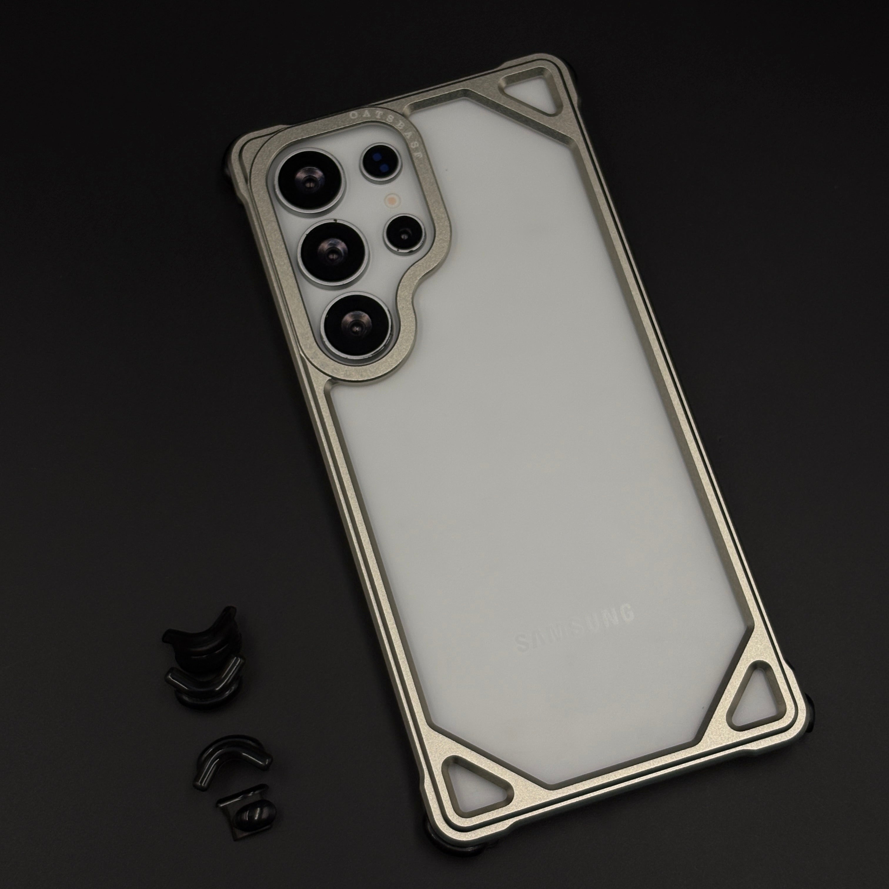 Metal Frameless Border Case for Samsung Galaxy S25 Ultra | Lightweight Protective Bumper Frame