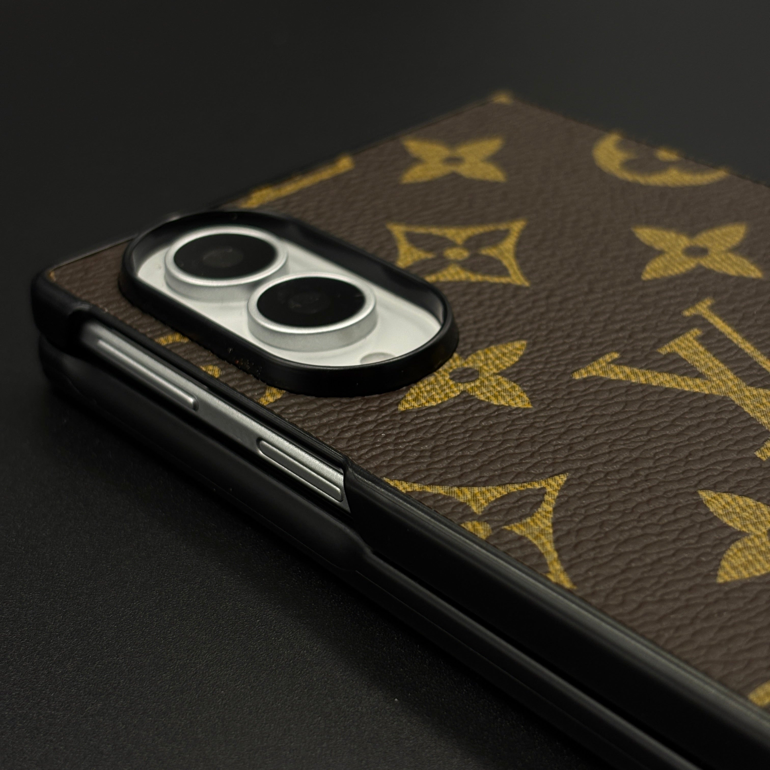 Luxury Fashion Brand PU Leather Case for Samsung Galaxy Z Fold 8 | Designer Heritage Cover