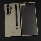 Matte Armor Hard Shell Case Cover with Pen for Samsung Galaxy Z Fold 7 |  Front Screen Protector