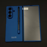Matte Armor Hard Shell Case Cover with Pen for Samsung Galaxy Z Fold 7 |  Front Screen Protector