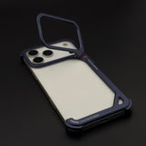 9 Shape Aluminum Metal Frameless Border Mobile Case Cover for iPhone 17 Series