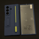 Matte Phone Case Cover with Pen & Holder for Samsung Galaxy Z Fold 8 Ultra | Kickstand | Hinge & Front Screen Protection