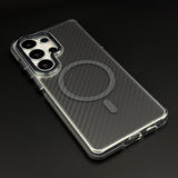 Carbon Fibre Matte MagSafe Case for Samsung Galaxy S26 Ultra | Smokey Finish Protection