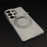 Smokey Rotating Stand MagSafe Mobile Case Cover for Samsung Galaxy S26 Ultra | Translucent Protection
