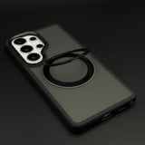 Smokey Rotating Stand MagSafe Mobile Case Cover for Samsung Galaxy S26 Ultra | Translucent Protection