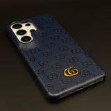Luxury GG Pattern Leather Feel Case for Samsung Galaxy S26 Ultra | Designer-Inspired Premium Back Cover