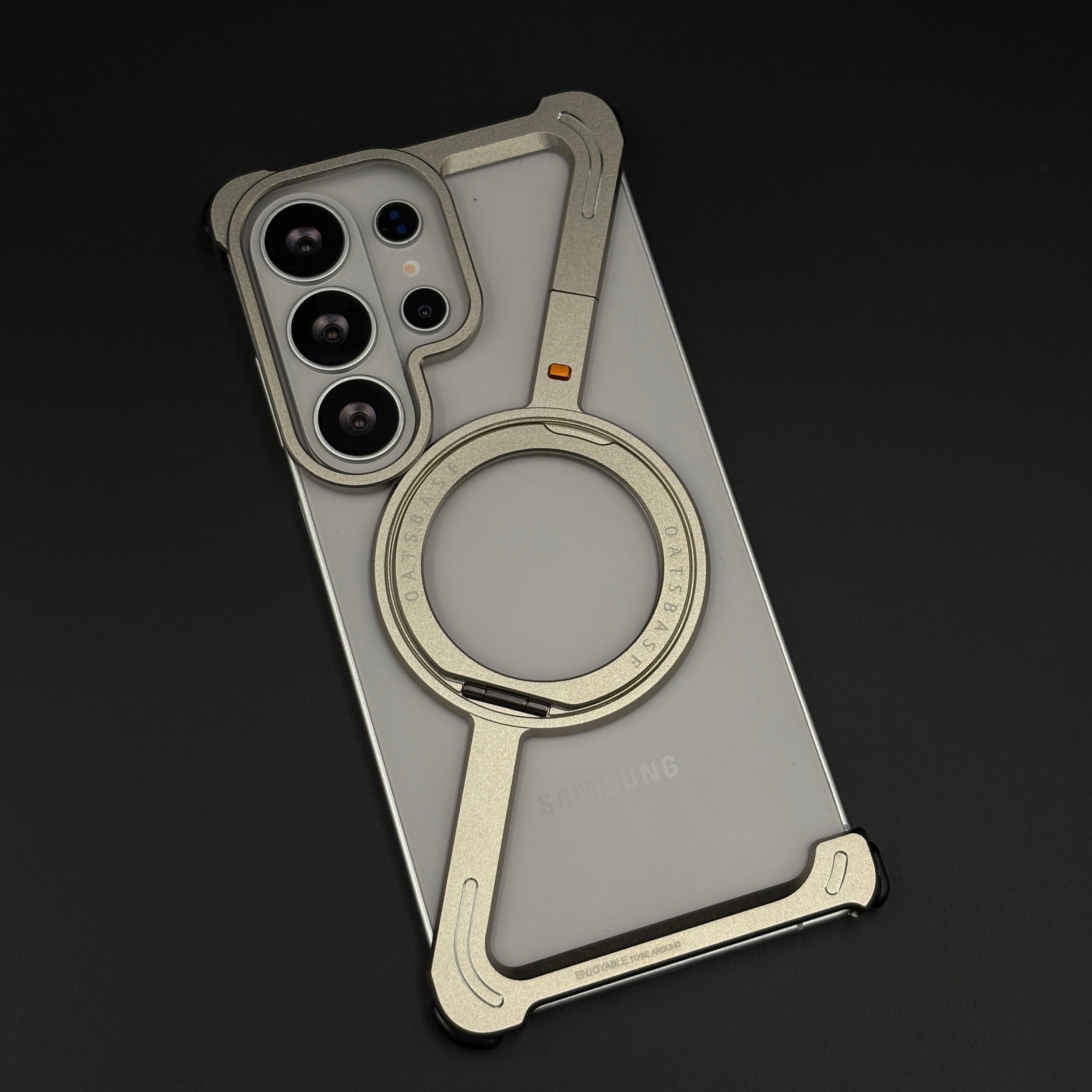 Z Shape Aluminium Metal Rotating Kickstand for Samsung Galaxy S26 Ultra | Frameless Design