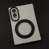 Premium Transparent Case with 360° Rotating Kickstand for Samsung Galaxy Z Fold 8 | No-Yellowing | Sleek Fit