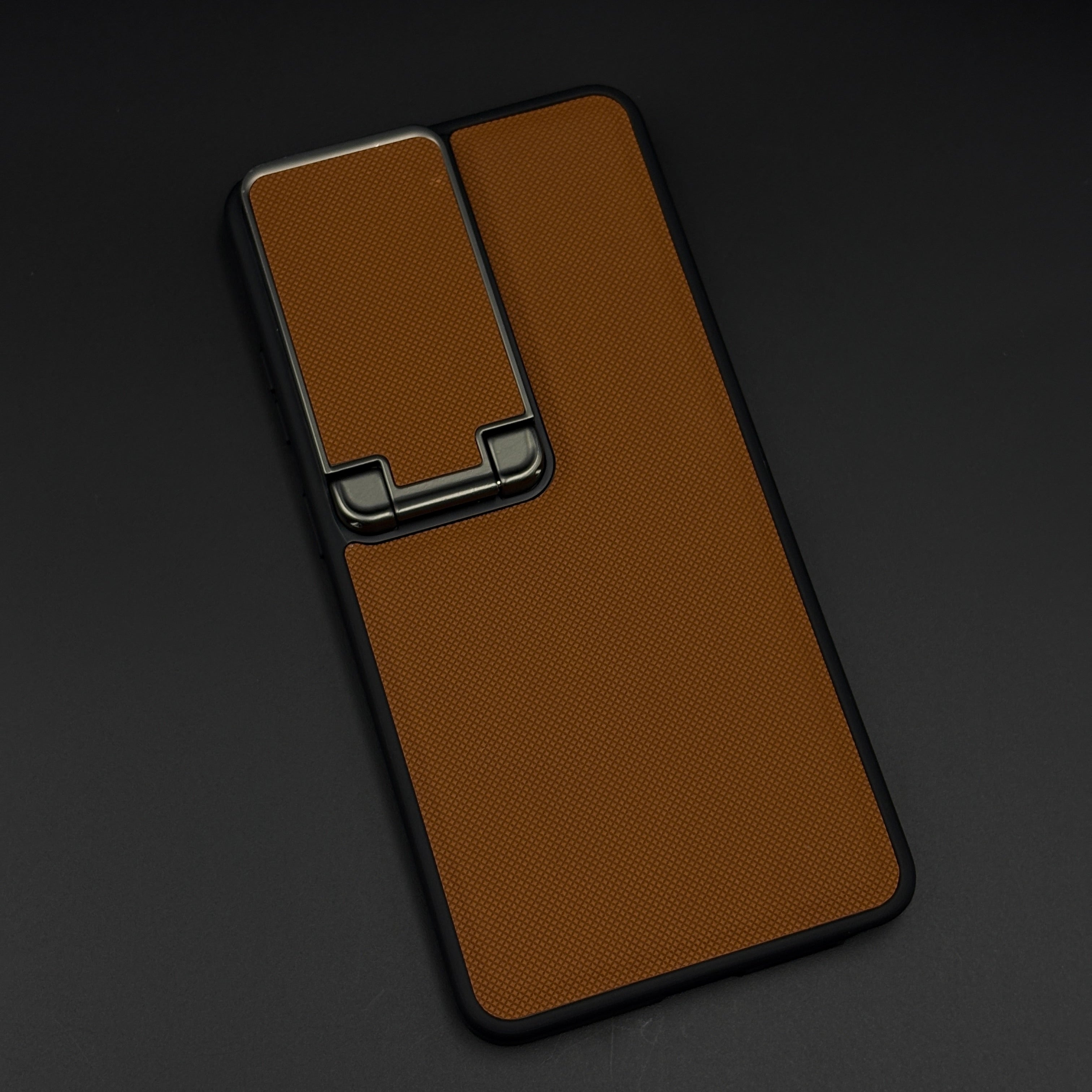 Dotted Leather Feel Case with Foldable Stand for Samsung Galaxy S26 Ultra | Premium Grip | Kickstand Style