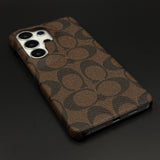 Brown Monogram Pattern Mobile Case Cover for Samsung Galaxy S26 Ultra